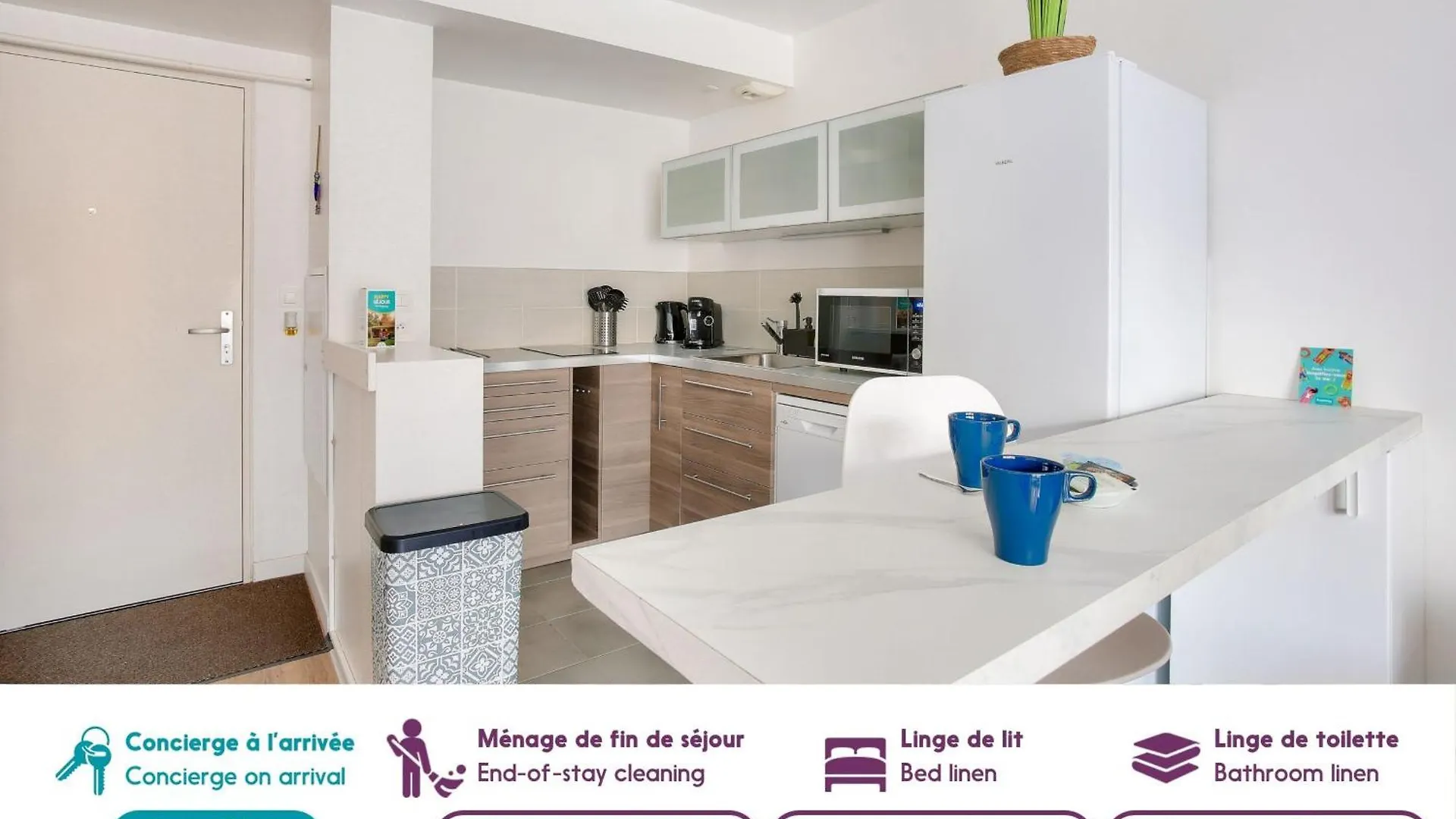 Апартаменты Appartement Pour 2 - Terrasse - 800M De La Plage Динар Франция